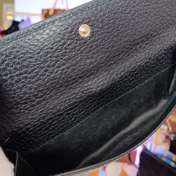 Gucci Jackie 1961 Black Pebble Leather Large Size Wallet - Picture 11 of 13